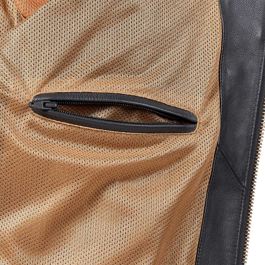 Men's Braddan Air Race Jacket in Black & Gold | Motorcycle